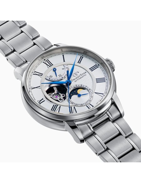 mecánico hombre Orient Star Moon Phase Aoi Tsuki RK-BT0001S F7M42 41mm  JDM