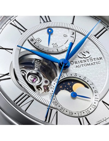 mecánico hombre Orient Star Moon Phase Aoi Tsuki RK-BT0001S F7M42 41mm  JDM