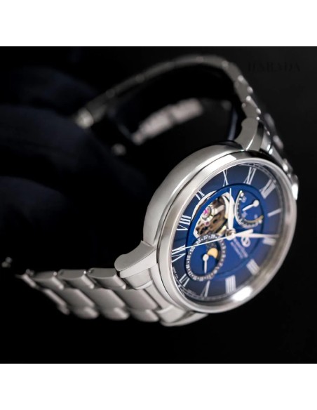 mecánico hombre Orient Star Moon Phase Seiran RK-BT0002L 41mm JDM hecho en Japón cristal de zafiro doble