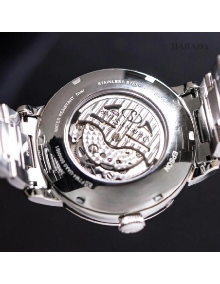 mecánico hombre Orient Star Moon Phase Seiran RK-BT0002L 41mm JDM hecho en Japón cristal de zafiro doble