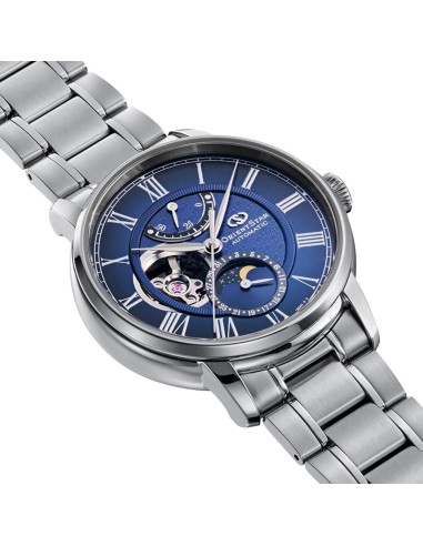 mecánico hombre Orient Star Moon Phase Seiran RK-BT0002L 41mm JDM hecho en Japón cristal de zafiro doble