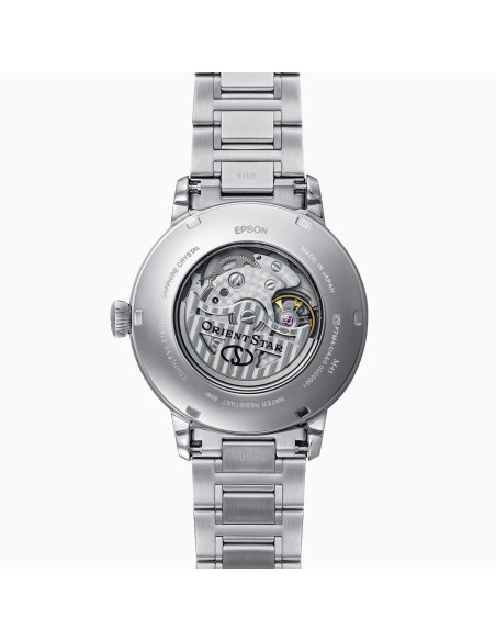 mecánico hombre Orient Star Moon Phase Seiran RK-BT0002L 41mm JDM hecho en Japón cristal de zafiro doble
