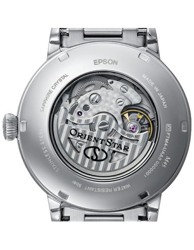 mecánico hombre Orient Star Moon Phase Seiran RK-BT0002L 41mm JDM hecho en Japón cristal de zafiro doble