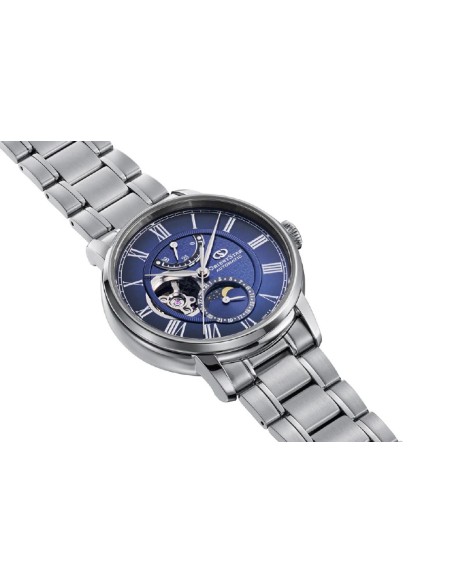 mecánico hombre Orient Star Moon Phase Seiran RK-BT0002L 41mm JDM hecho en Japón cristal de zafiro doble