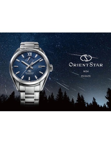 mecánico hombre Orient Star Hoshikuzu RK-BX0003L   40mm JDM M34 F8 Date      F8N64 cristal de zafiro 60h