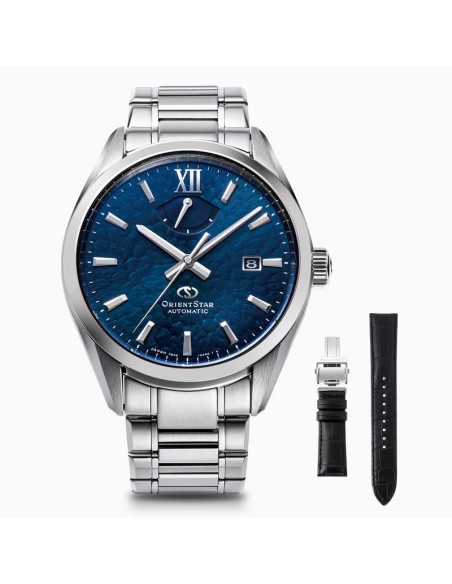 mecánico hombre Orient Star Hoshikuzu RK-BX0003L   40mm JDM M34 F8 Date      F8N64 cristal de zafiro 60h