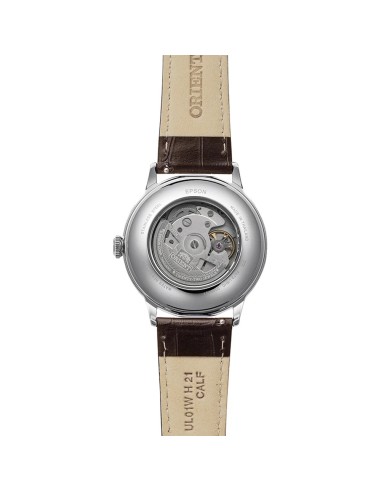 Reloj automático hombre Orient Bambino French Vanilla RN-AC0033Y JDM 40.5mm correa de cuero Calibre F6724