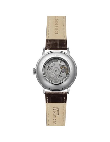 Reloj automático hombre Orient Bambino French Vanilla RN-AC0033Y JDM 40.5mm correa de cuero Calibre F6724