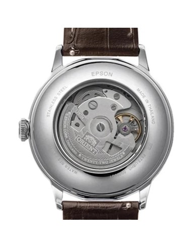Reloj automático hombre Orient Bambino French Vanilla RN-AC0033Y JDM 40.5mm correa de cuero Calibre F6724