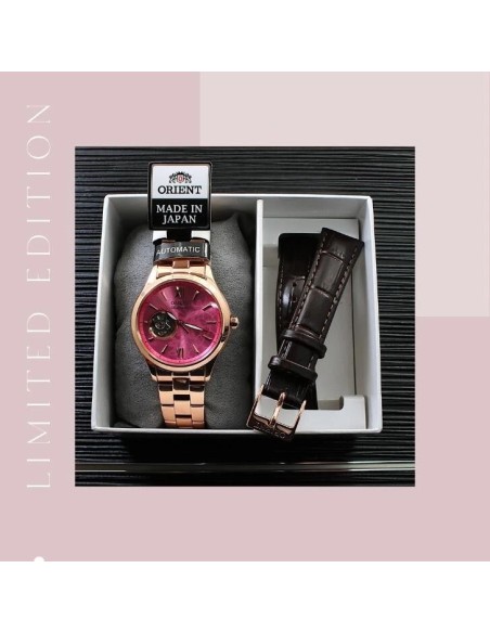 automático mujer Orient Star Semi-Skeleton Sakura Blossom  RN-AG0730J 35.9mm JDM Limited Edition