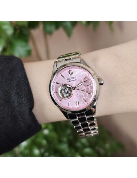 automático mujer Orient Star Open Heart Sakura Dreams RN-AG0731J 35.9mm JDM hecho en Japón