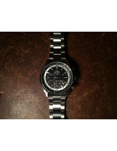 cronógrafo solar hombre Orient Kōboku Panda Neo’s 70 WV0011TX 42 mm JDM hecho en Japón 2