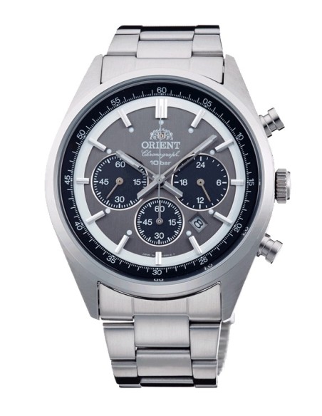 cronógrafo solar hombre Orient Kōboku Panda Neo’s 70 WV0011TX 42 mm JDM hecho en Japón