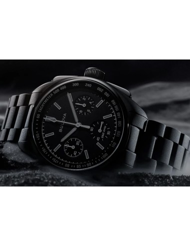 Bulova Lunar Pilot Black Hole 98A335 41mm Limited Edition 100m WR cristal de zafiro plano