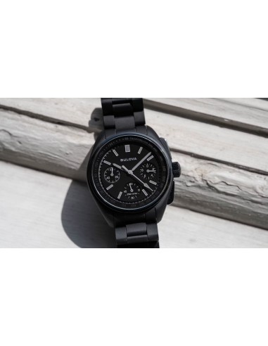 Bulova Lunar Pilot Black Hole 98A335 41mm Limited Edition 100m WR cristal de zafiro plano