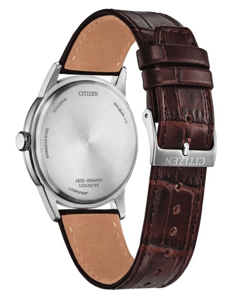 solar hombre Citizen Roland Ecodrive AW2110-14Z 41mm  50 WR correa de cuero