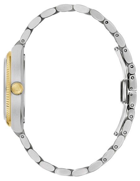 Bulova Super Seville Green Jade - Two-Tone - Green | 98A336 35mm HPQ Precisionist 262 kHz cristal de zafiro
