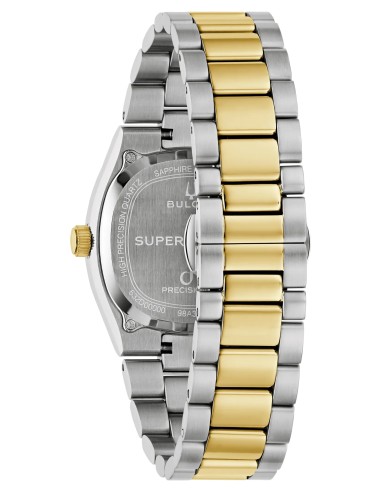 Bulova Super Seville Green Jade - Two-Tone - Green | 98A336 35mm HPQ Precisionist 262 kHz cristal de zafiro