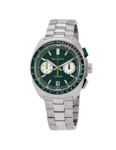 reloj cronógrafo cuarzo Bulova Racer Chronograph 98B468 42mm 100m WR correa de acero