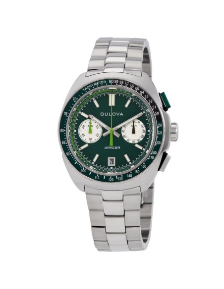 reloj cronógrafo cuarzo Bulova Racer Chronograph 98B468 42mm 100m WR correa de acero