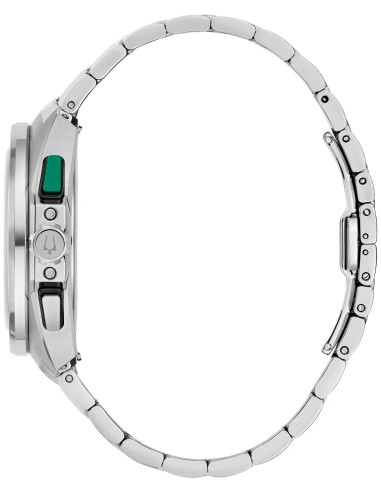 reloj cronógrafo cuarzo Bulova Racer Chronograph 98B468 42mm 100m WR correa de acero