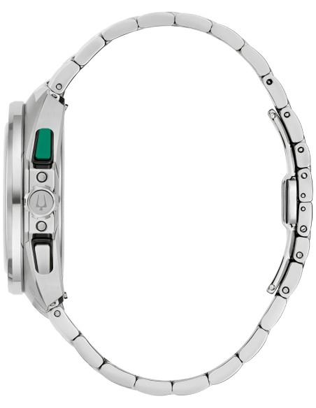 reloj cronógrafo cuarzo Bulova Racer Chronograph 98B468 42mm 100m WR correa de acero