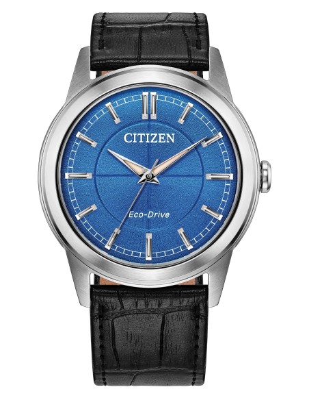 solar unisex Citizen Rolan FE7130-01L 37mm 50m WR correa de cuero movimiento Eco-Drive