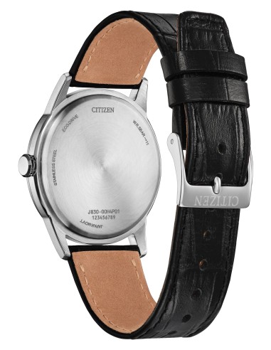 solar unisex Citizen Rolan FE7130-01L 37mm 50m WR correa de cuero movimiento Eco-Drive