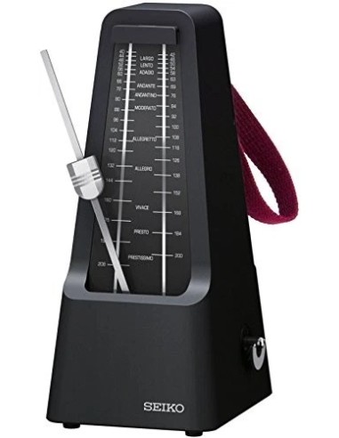 Metrónomo Mecánico de Péndulo Seiko SPM400B – Profesional, Alta Resistencia con Asa