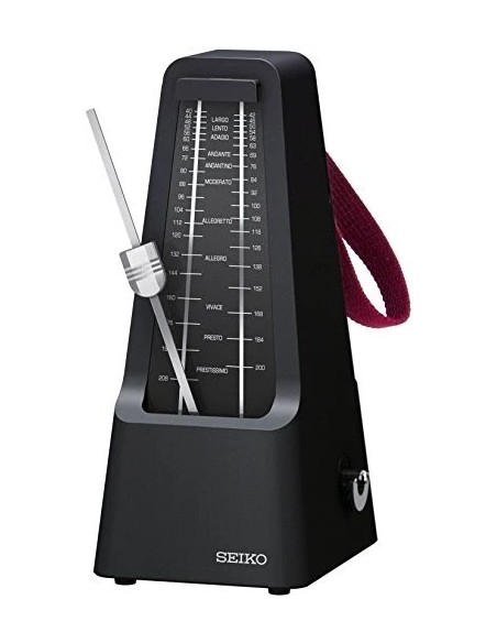 Metrónomo Mecánico de Péndulo Seiko SPM400B – Profesional, Alta Resistencia con Asa
