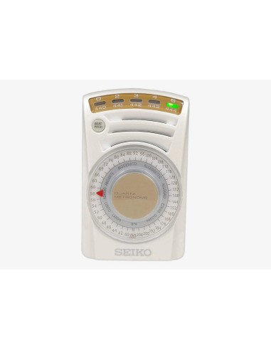 Metrónomo Electrónico de Cuarzo Seiko SQ60W  JDM 62×100×29,5 mm – Con Dial de Ajuste