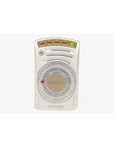 Metrónomo Electrónico de Cuarzo Seiko SQ60W  JDM 62×100×29,5 mm – Con Dial de Ajuste