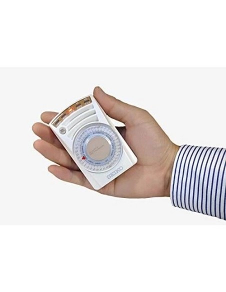 Metrónomo Electrónico de Cuarzo Seiko SQ60W  JDM 62×100×29,5 mm – Con Dial de Ajuste
