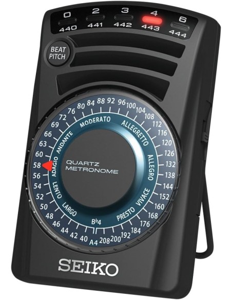 Metrónomo Seiko SQ60B JDM 39 posiciones - Sonido Acústico Mejorado Indicador Visual
