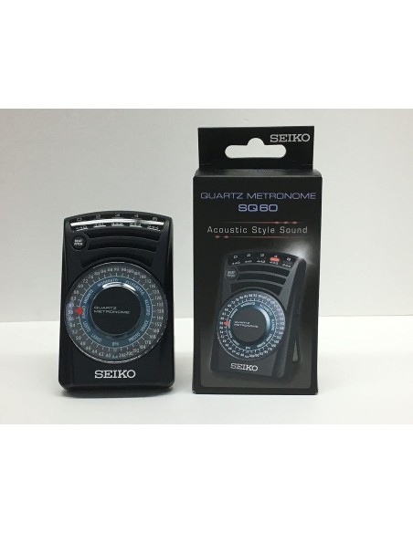 Metrónomo Seiko SQ60B JDM 39 posiciones - Sonido Acústico Mejorado Indicador Visual