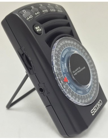 Metrónomo Seiko SQ60B JDM 39 posiciones - Sonido Acústico Mejorado Indicador Visual