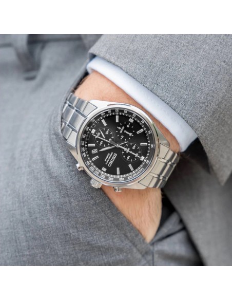 Reloj cronógrafo hombre Seiko Discover More SSB379P1 41.5mm 100m WR correa de acero