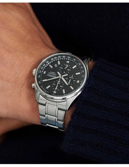 Reloj cronógrafo hombre Seiko Discover More SSB379P1 41.5mm 100m WR correa de acero