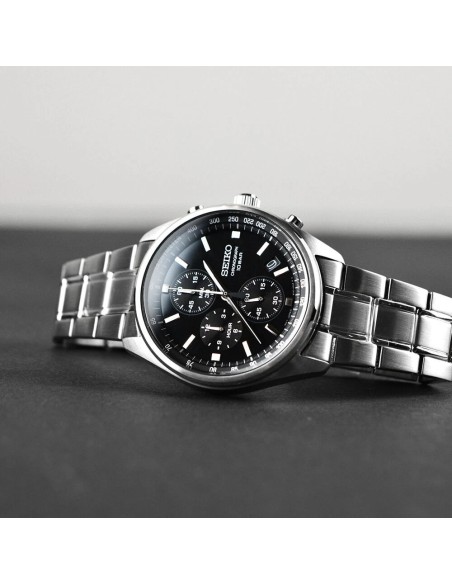 Reloj cronógrafo hombre Seiko Discover More SSB379P1 41.5mm 100m WR correa de acero