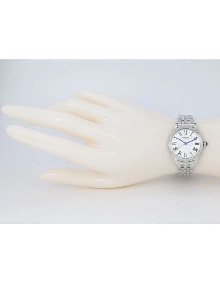 reloj mujer cuarzo Seiko Classic SUR609P1 29.6mm cristal de zafiro 50m WR correa de acero