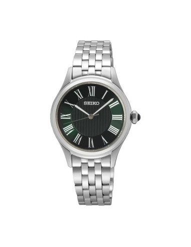 reloj mujer cuarzo Seiko Classic Emerald SUR611P1 29.6mm 50m WR correa de acero