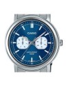 reloj clásico hombre Casio MTP-E335D-2E1 41mm 50m WR correa de acero  Manecillas y marcadores luminosos