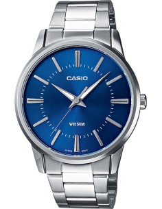 copy of Reloj CAsio analogico Casio MTP-1303D-7B dial blanco correa de acero inoxidable