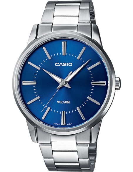 copy of Reloj CAsio analogico Casio MTP-1303D-7B dial blanco correa de acero inoxidable