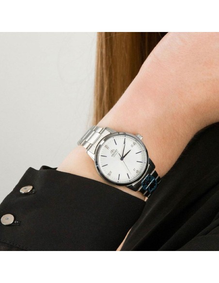 reloj automático mujer Orient Contemporary RA-NB0102S 32mm 100m WR correa de acero