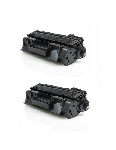 2 x HP CE505X / HP 05X  toner HP Laserjet  P2050 P2053  P2055 P2057