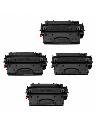 4 x HP CE505X / HP 05X  toner HP Laserjet  P2050 P2053  P2055 P2057