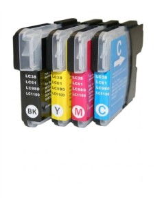 LC980 LC1100 BROTHER pack tintas