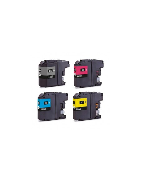 4 tintas compatibles Brother LC22E Brother MFCJ5920DW