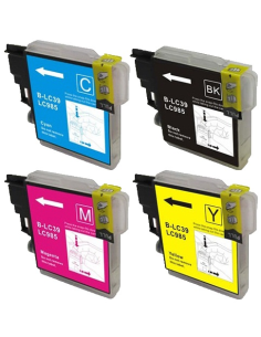Pack 4 tintas  Brother LC985 DCP-J125 DCP-J140W DCP-J315W DCP-J515